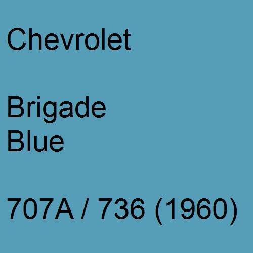 Chevrolet, Brigade Blue, 707A / 736 (1960).